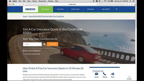 get geico insurance online